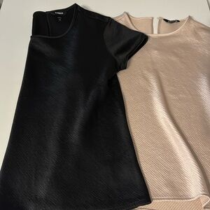 2 Express X small short sleeve shirts. No tags but brand new!